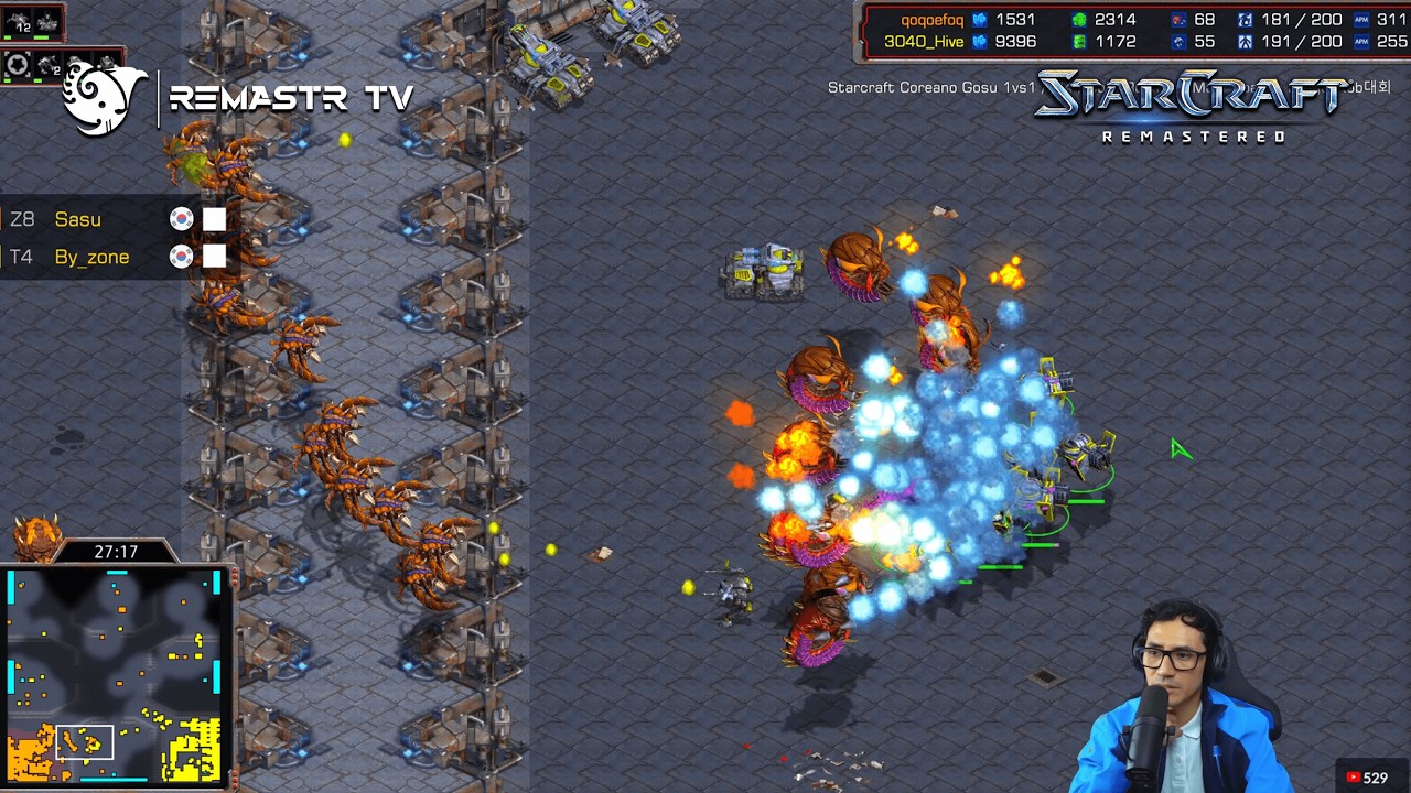 STARCRAFT FASTEST COREANO 🇰🇷 SASU vs BY_ZONE 🇰🇷 | M4·BO5·R4-R5