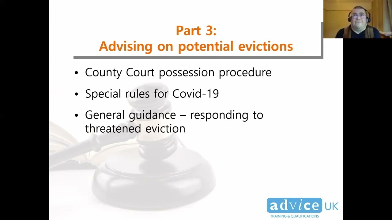 Eviction Webinar - Advice UK & CSO (Part 3)