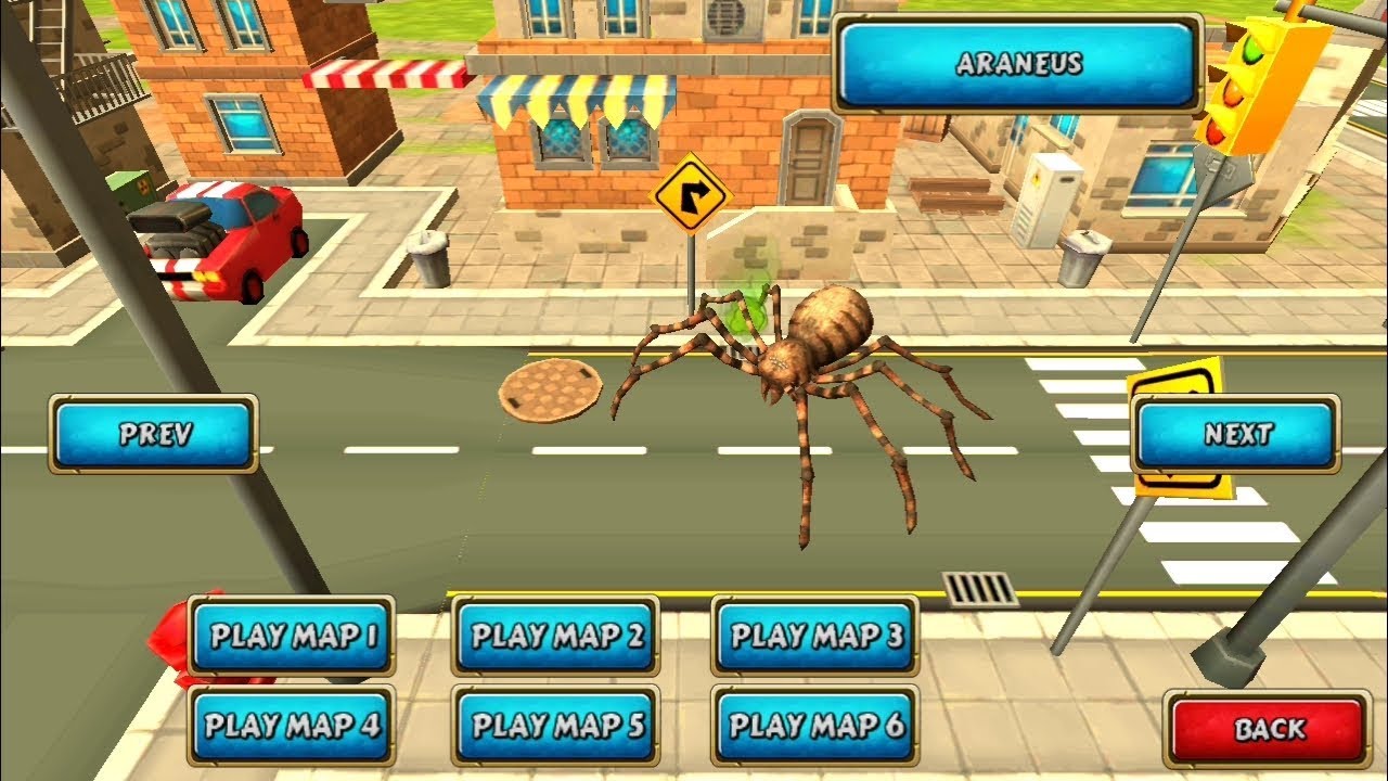 Spider Simulator Amazing City | Android Gameplay