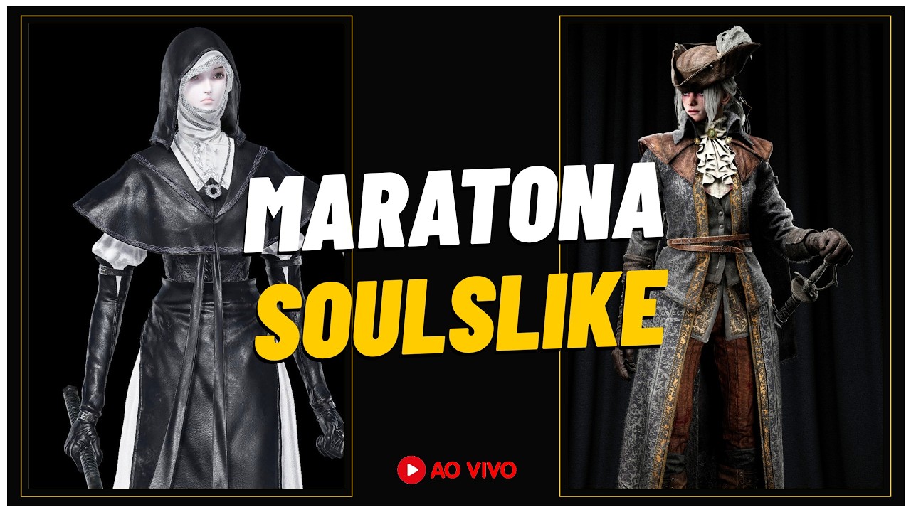 BLOODBORNE SÓ CHICOTE + NIGHTREIGN PROFUNDEZAS | Hoje perco a sanidade! MARATONA SOULSLIKE