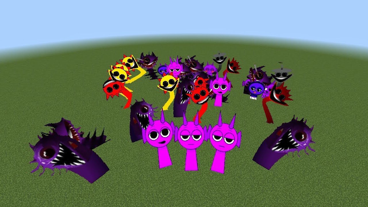 Every Sprunki Is Durple in Minecraft PE