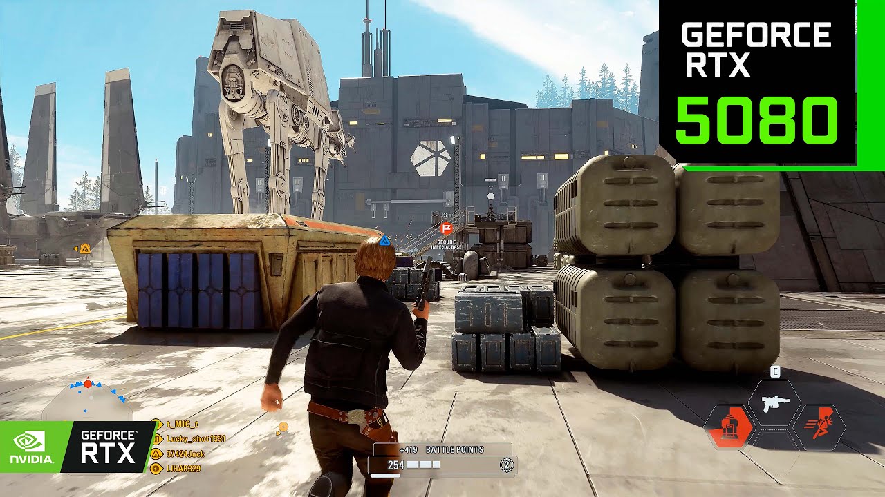 Star Wars Battlefront 2 - Galactic Assault Gameplay Endor - RTX 5080 4K - No Commentary
