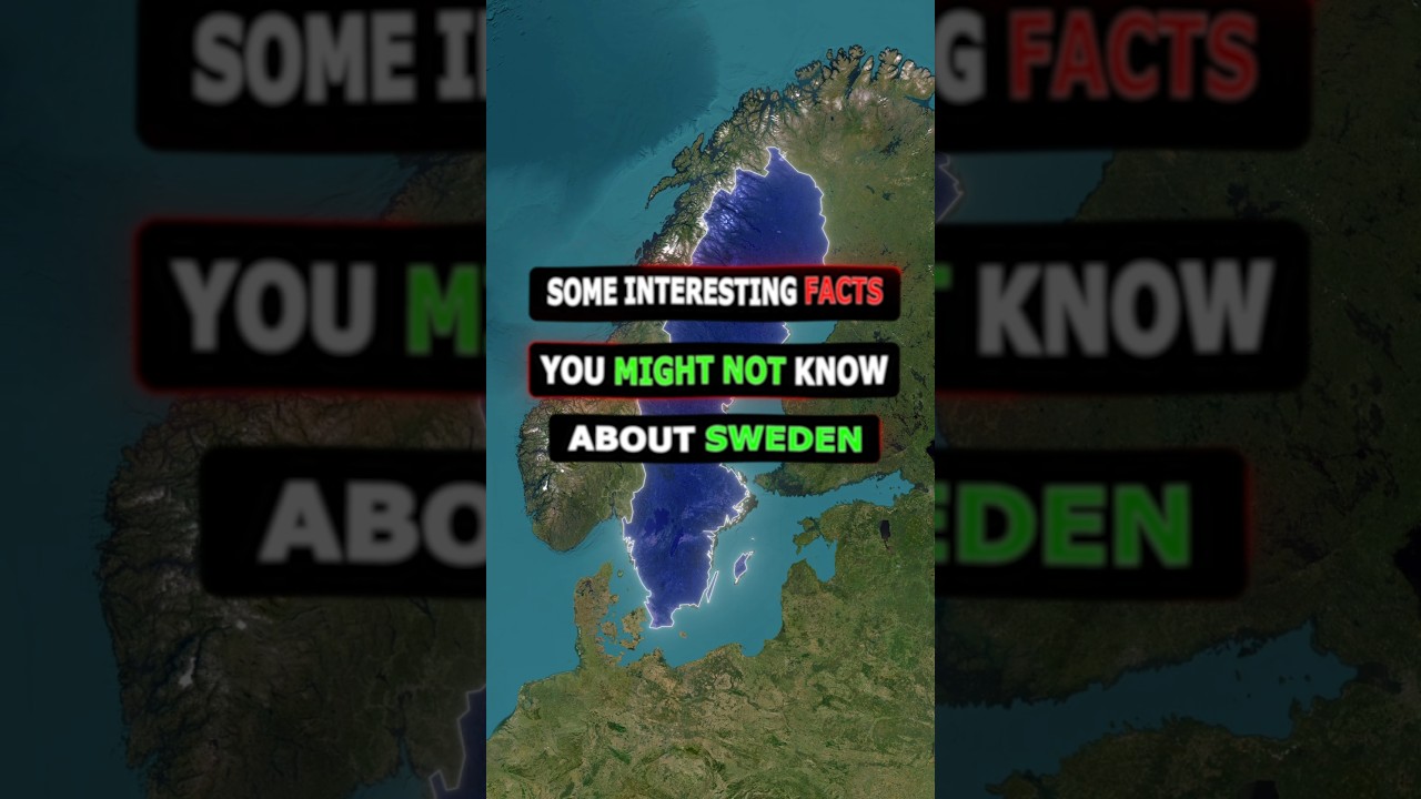 Interesting Facts about Sweden #europe #sweden #funfacts #map #geography #ytshorts #fyp