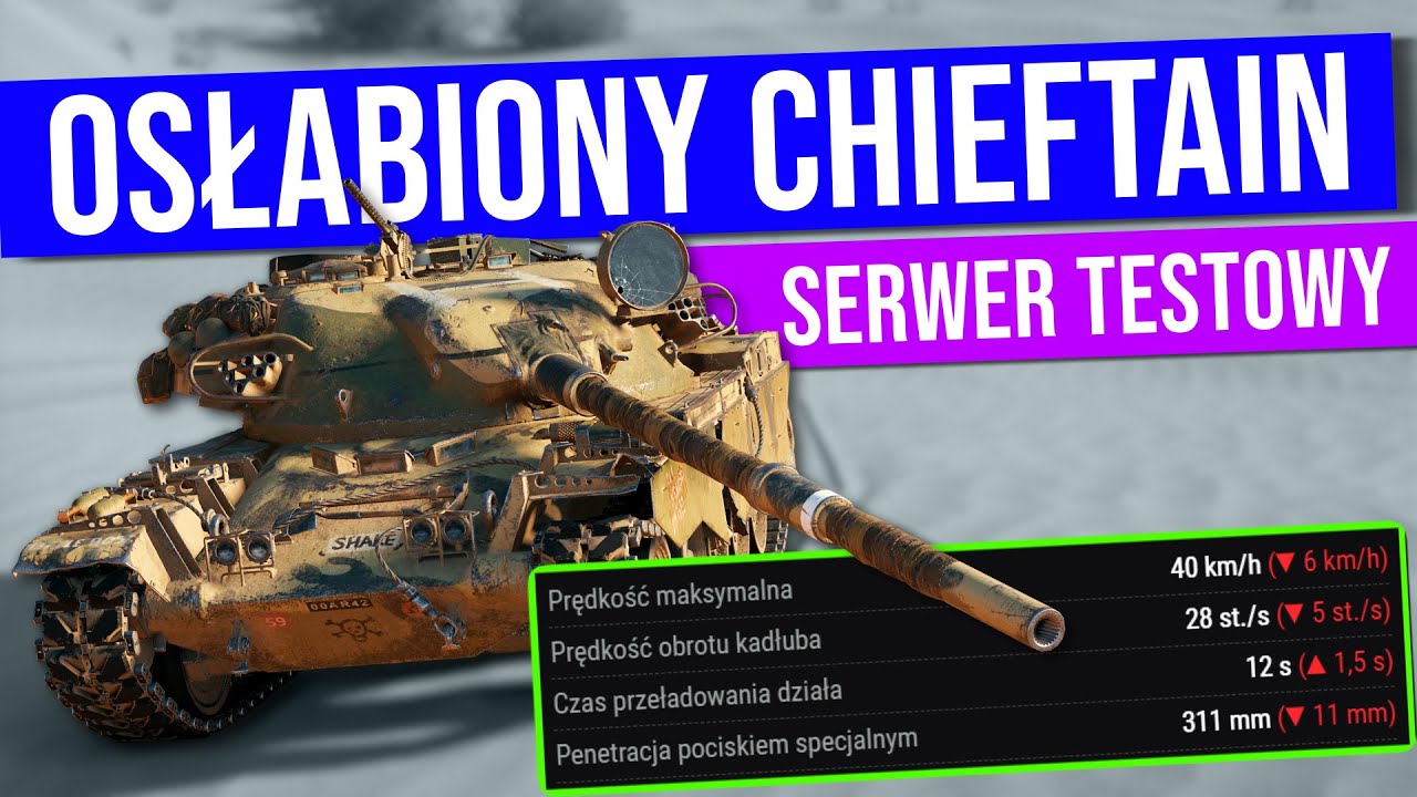 PRZETESTOWAŁEM OSŁABIONEGO T95/FV4201 Chieftain w World of Tanks