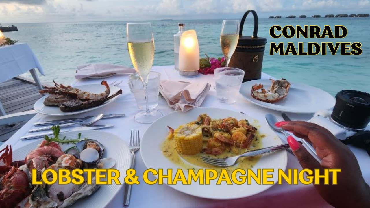 Lobster & Champagne Night Conrad Maldives