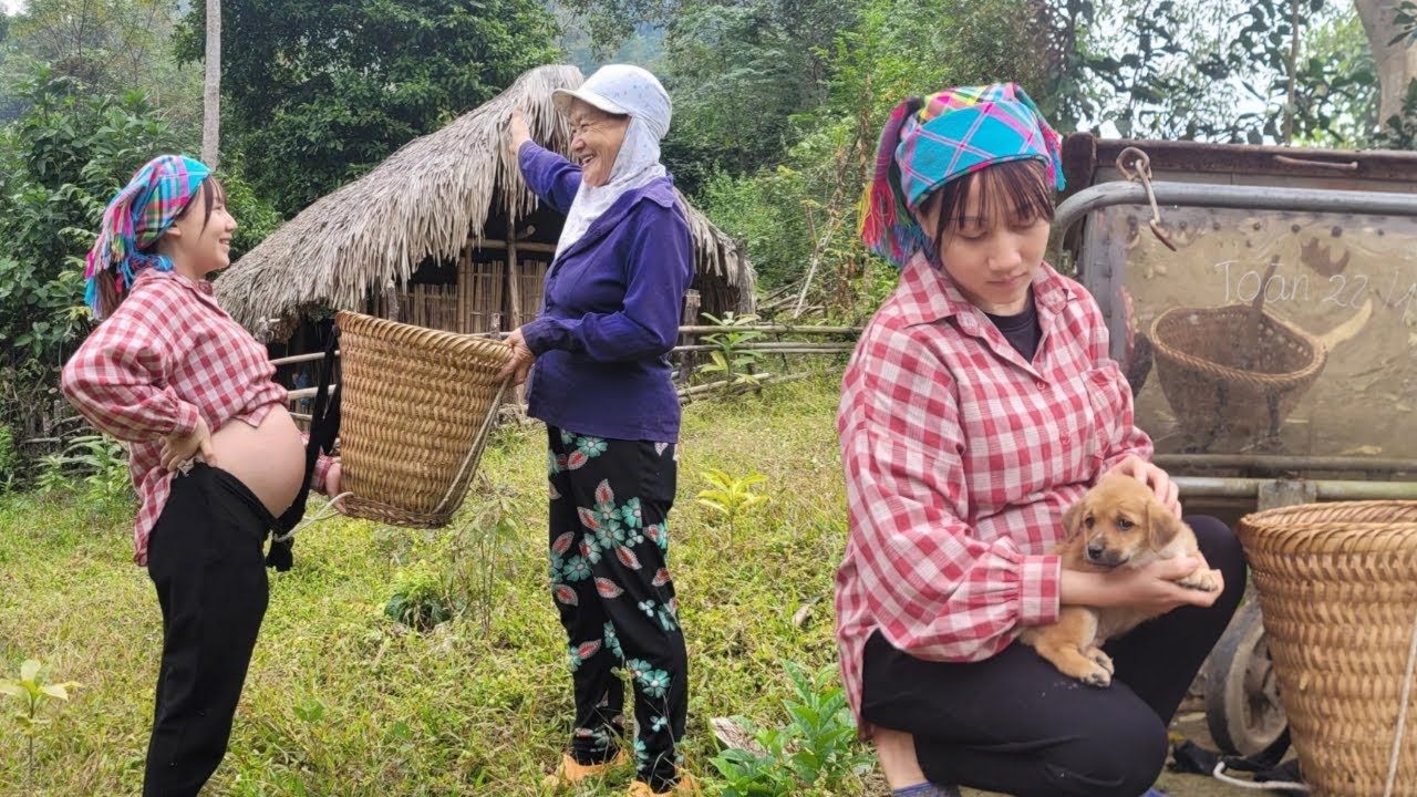 17-year-old single mother received a basket from a kind woman, met and took care of an abandoned dog