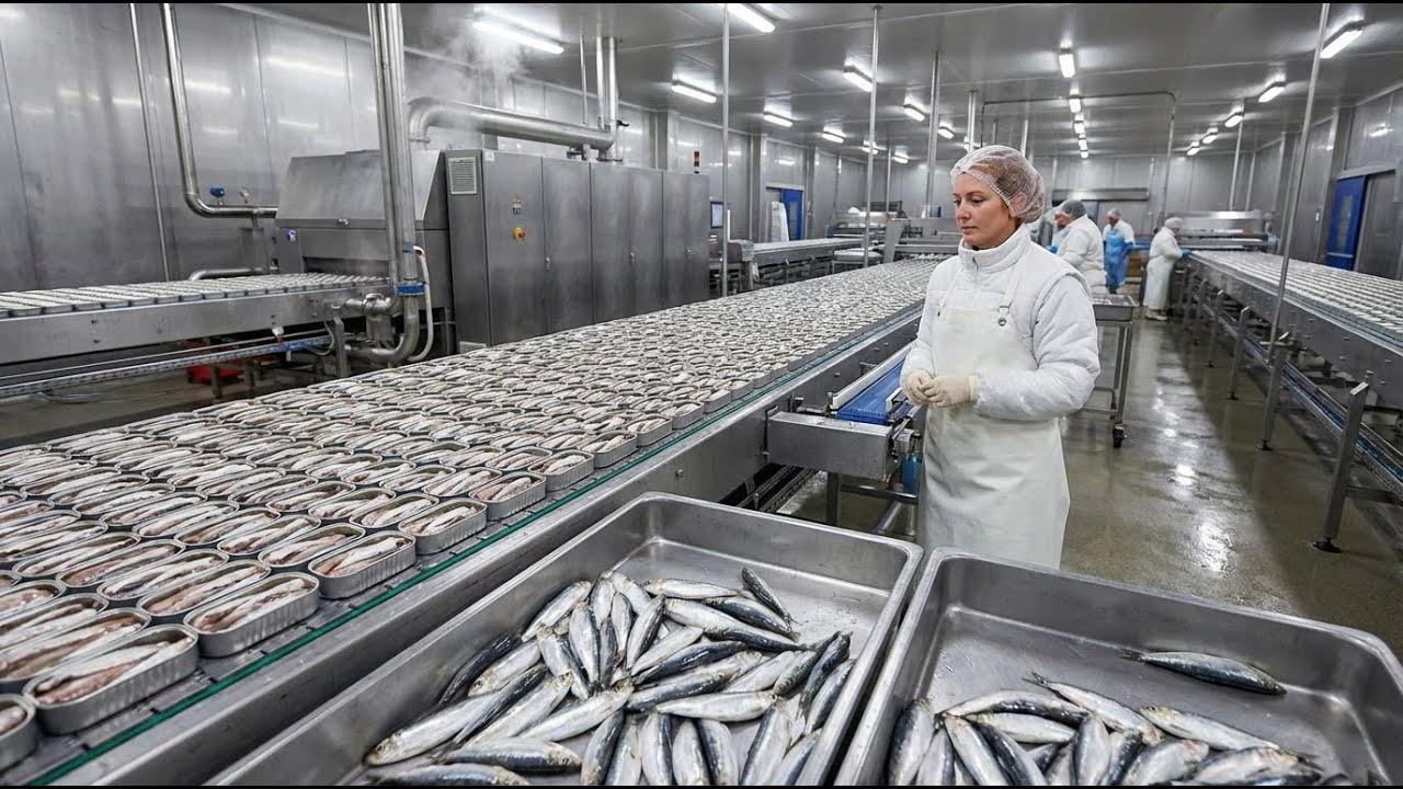 Inside the Largest Sardine Canning Facility – 500,000 Cans of Preserved Sardines