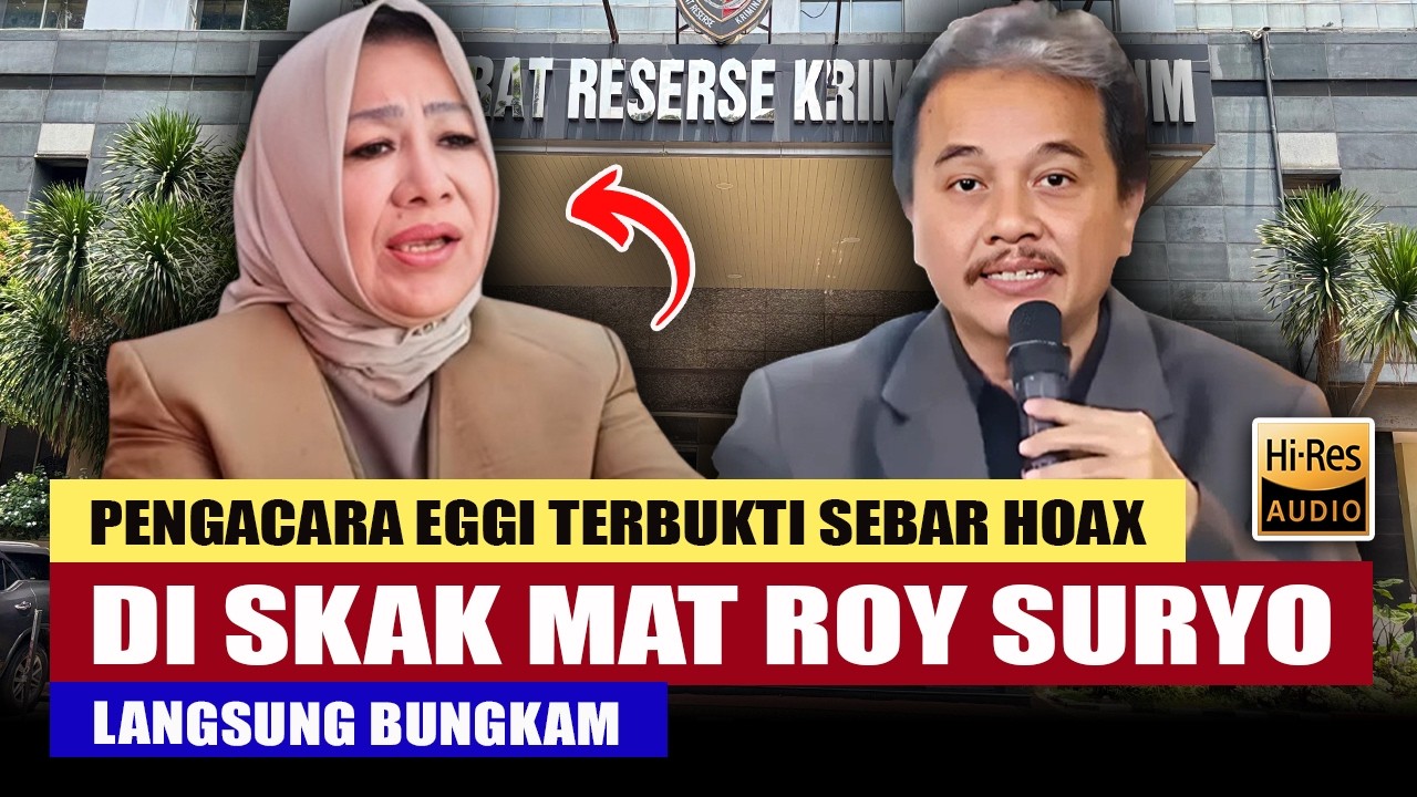 🔴PENGACARA EGGI SUDJANA TERBUKTI SEBAR H04X❓ LANGSUNG DIBANTAH ROY SURYO