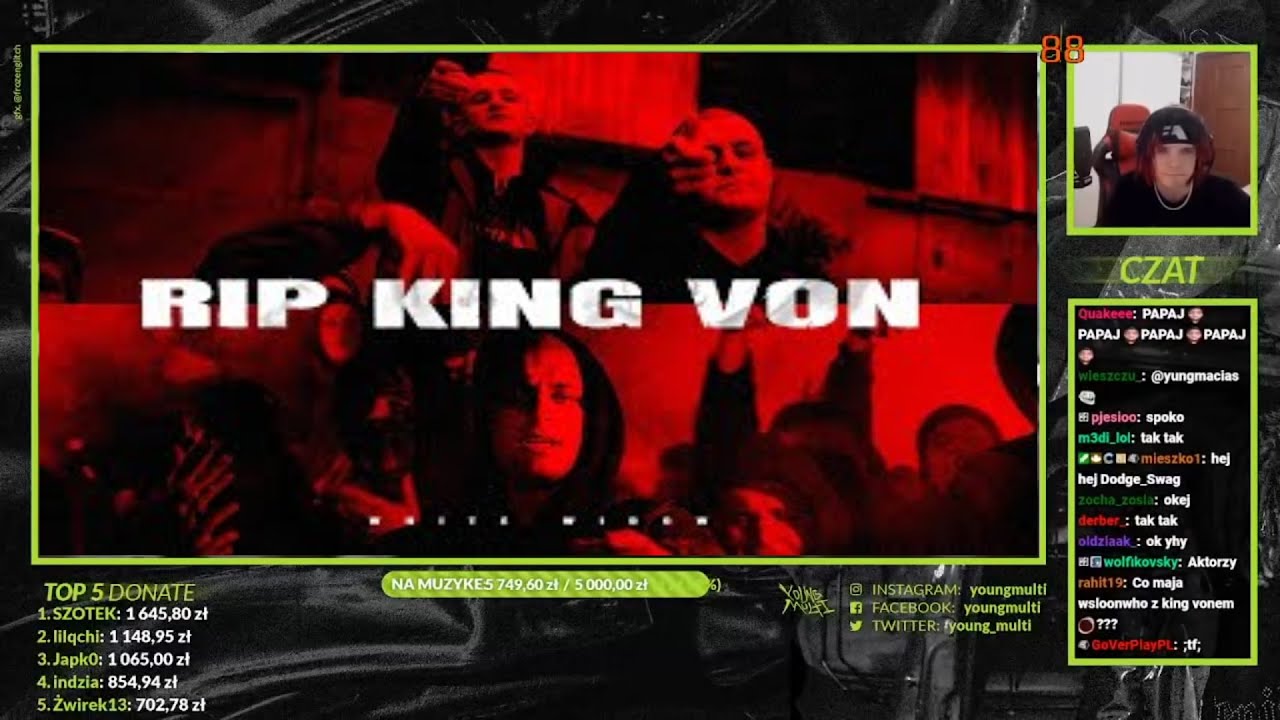 Multi reakcja na nową nutkę WHITE WIDOW - RIP KING VON