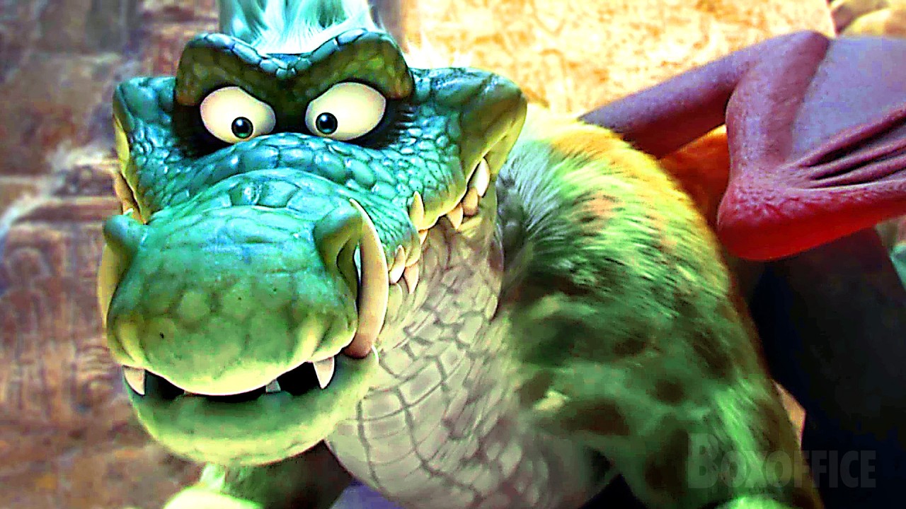 The Winged Giant Half Crocodile Half Jaguar Monster | Tad the Lost Explorer and the Emerald Tablet