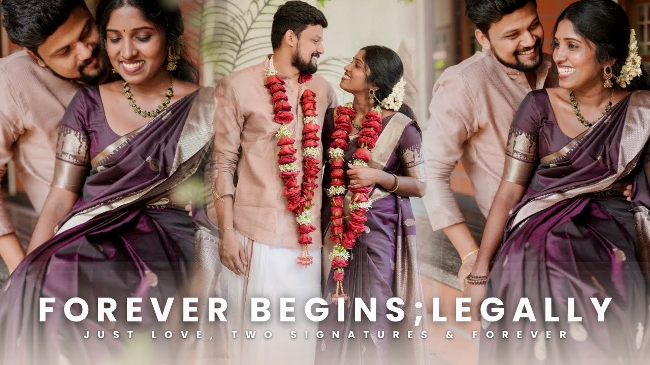 Register Marriage Highlights - Anila & Anil || Special Marriage Act