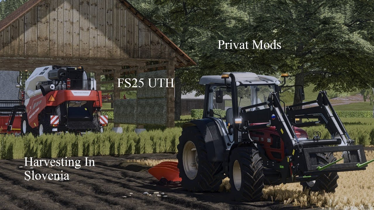 Harvesting In Slovenia Dolenjska FS25_UTH