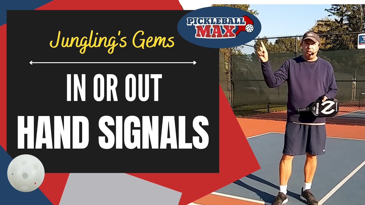 In and Out Hand Signals in Pickleball