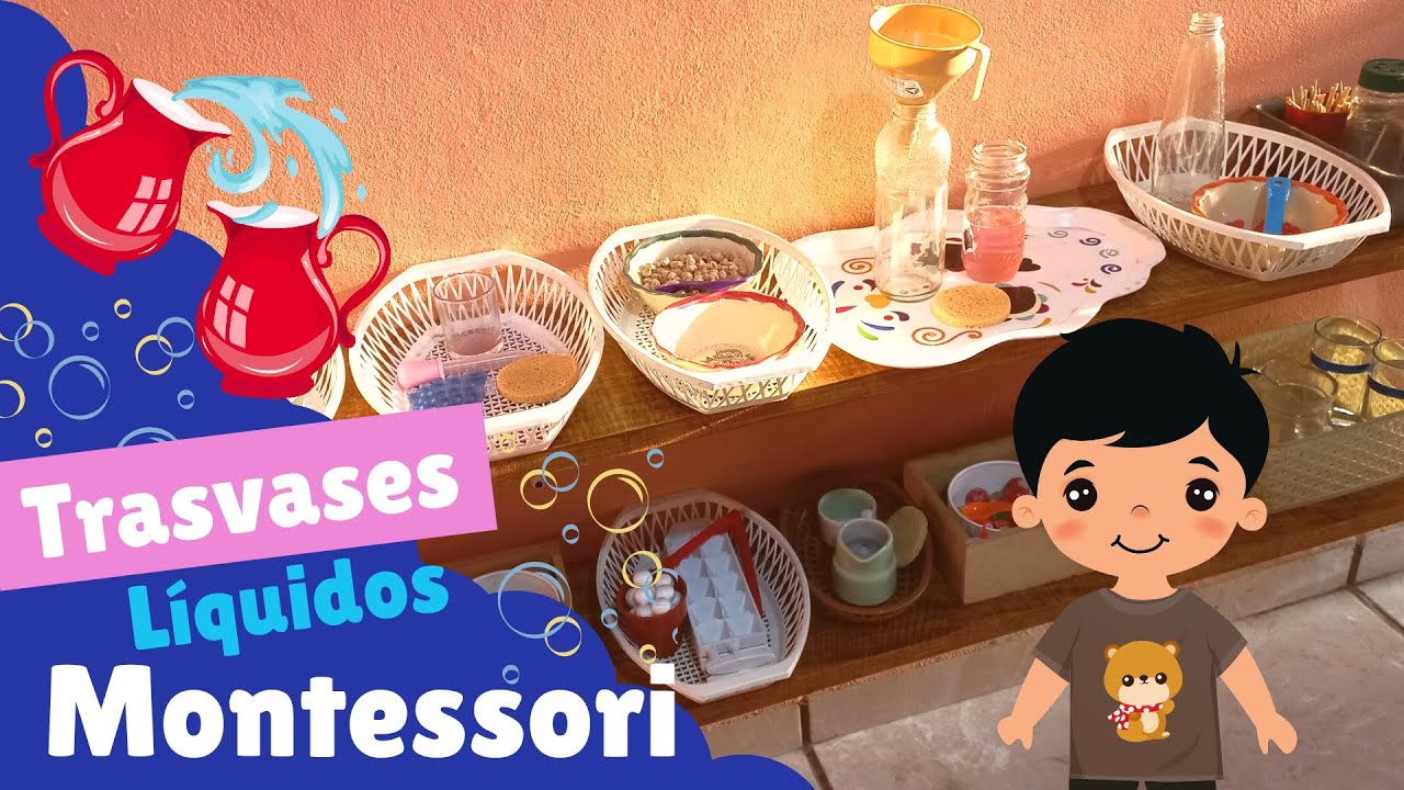 Trasvases Montessori | Ideas de trasvases líquidos