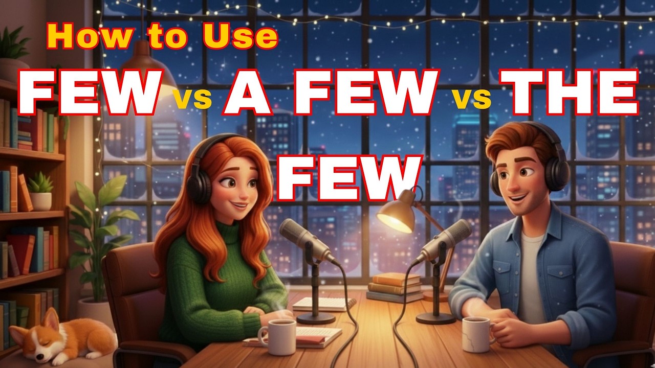 How to Use Few vs A Few vs The Few in Everyday | Daily English Conversations | English Podcast