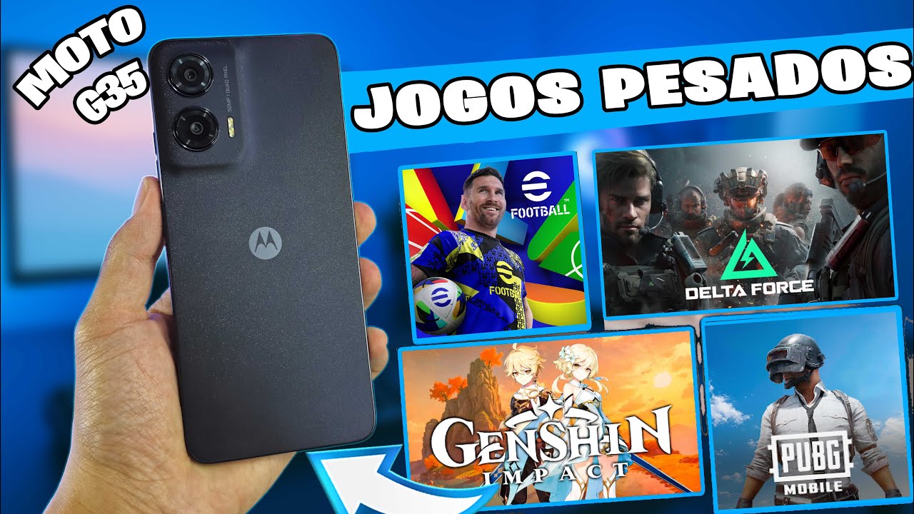 MOTO G35 -TESTE DE JOGOS PESADOS - VALE APENA em 2025?