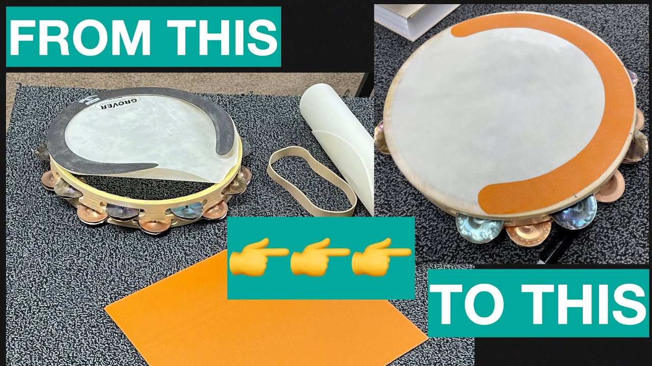 How to Change a Tambourine Head (BONUS: my custom Roll Ring!)