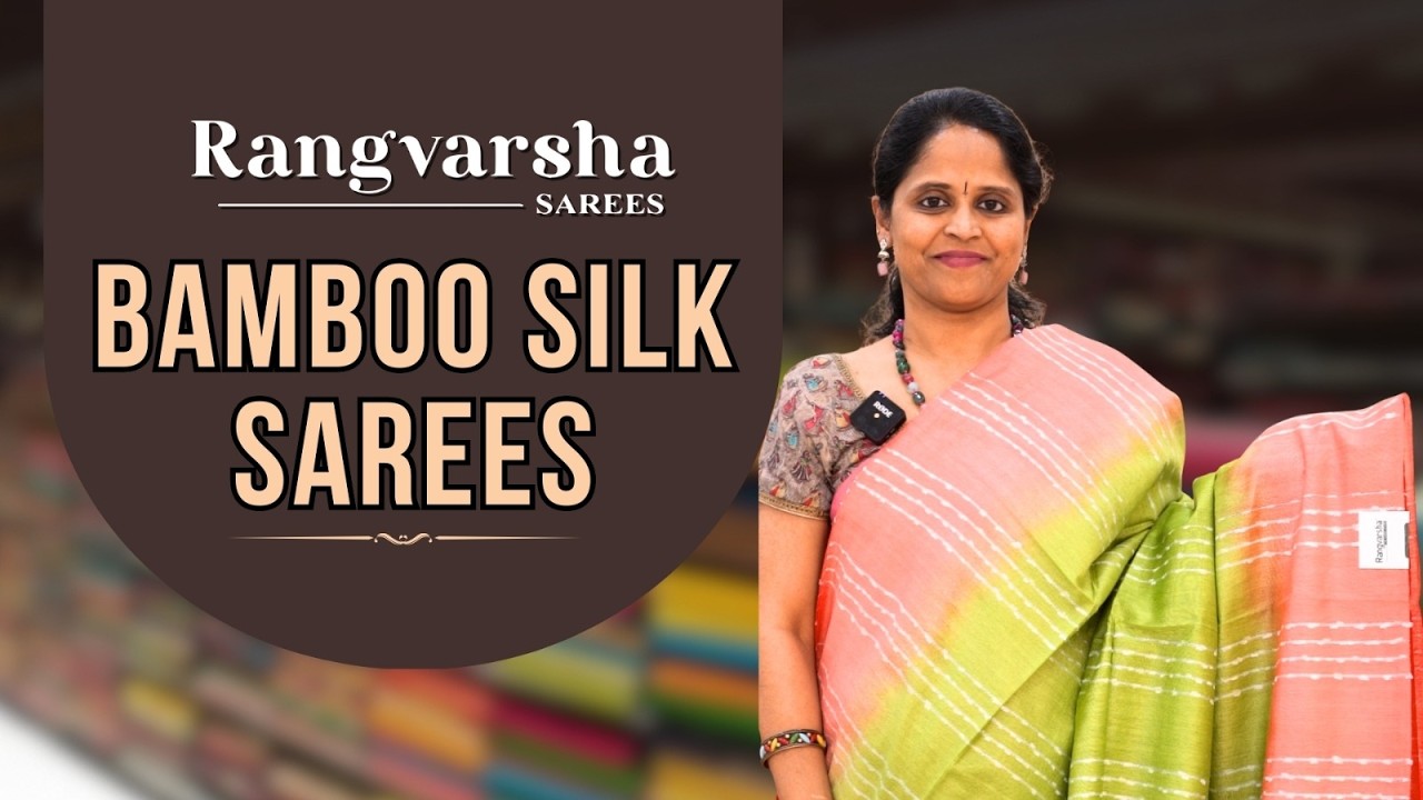 Bamboo silk sarees-Rangvarsha Sarees-Elegant woven jute sarees in affordable price-Rs 1100