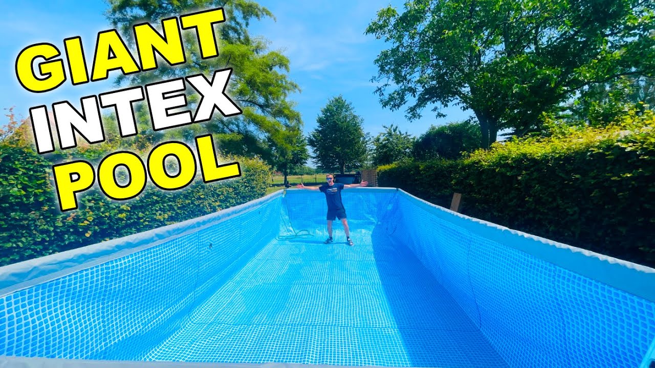 Как установить гигантский бассейн INTEX Pool