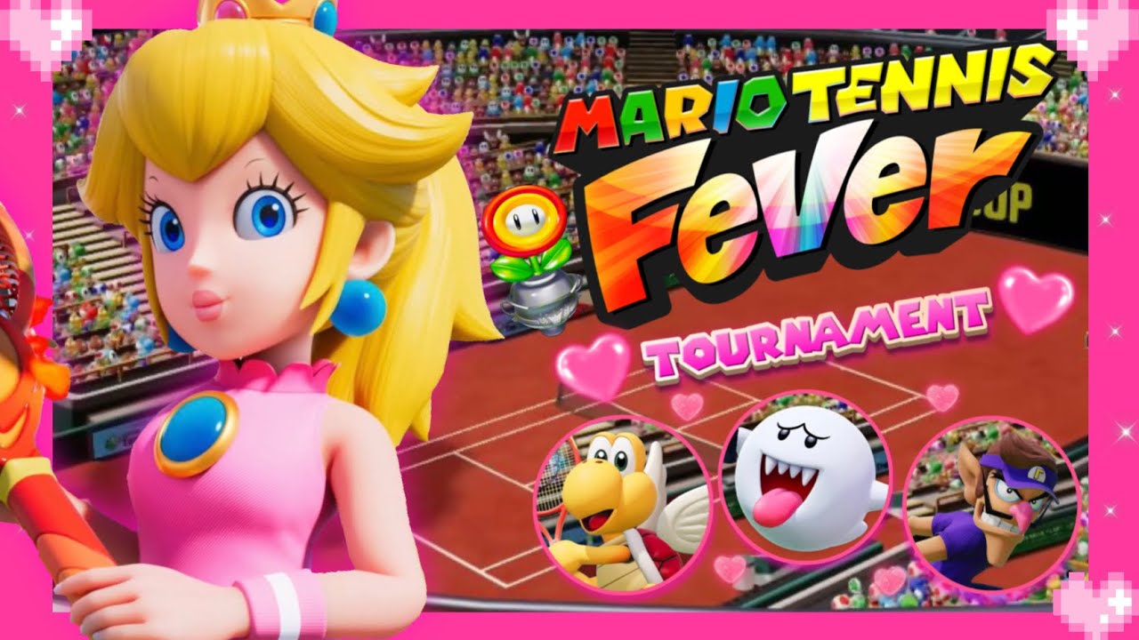 💗 Mario Tennis Fever (Flower Cup Tournament) Peach Gameplay 💗