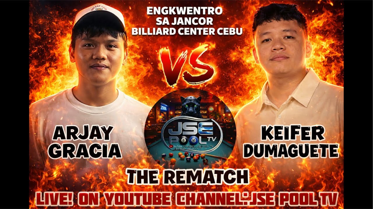 Arjay Gracia 🆚 Keifer Dumaguete Rematch Jancor Billiard Hall