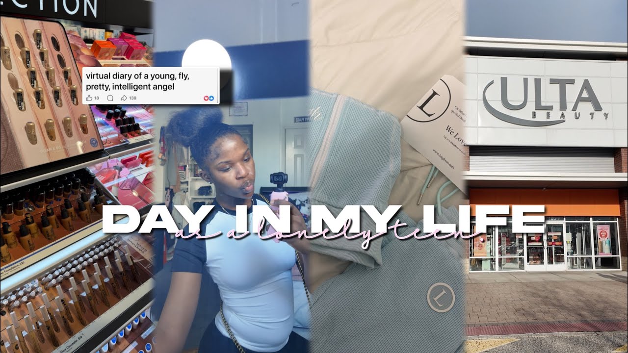 DAY IN MY LIFE AS A TEEN ♡︎ grwm ~ shopping ~ ootd ~ grwm ♡︎ @kaehalima