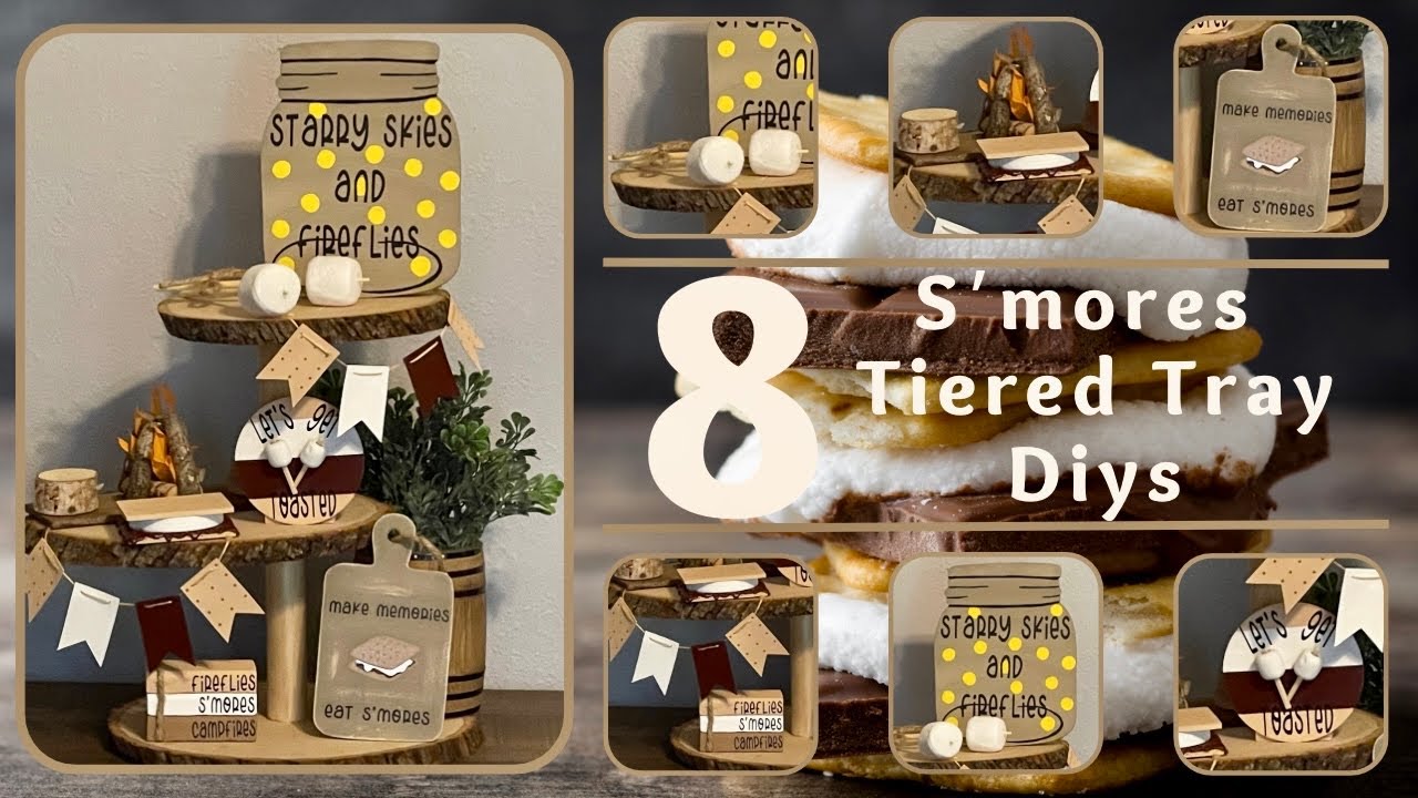 8 DIY S'mores Themed Tiered Tray Decor Ideas | Create a Cozy & Delicious Display