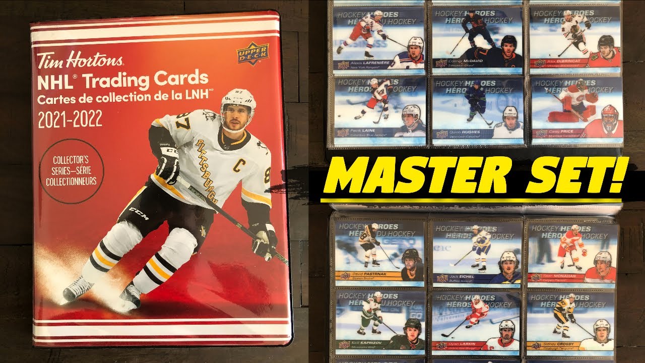 2021-22 Upper Deck Tim Hortons 100% Complete MASTER SET in Binder (270 Cards)