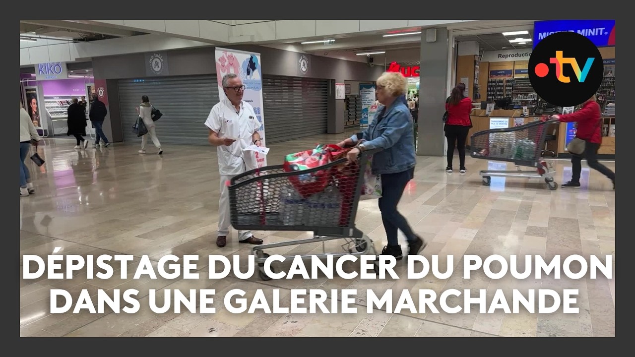 Insolite : d&eacute;pistage du cancer du poumon dans une galerie marchande de la C&ocirc;te d'Azur