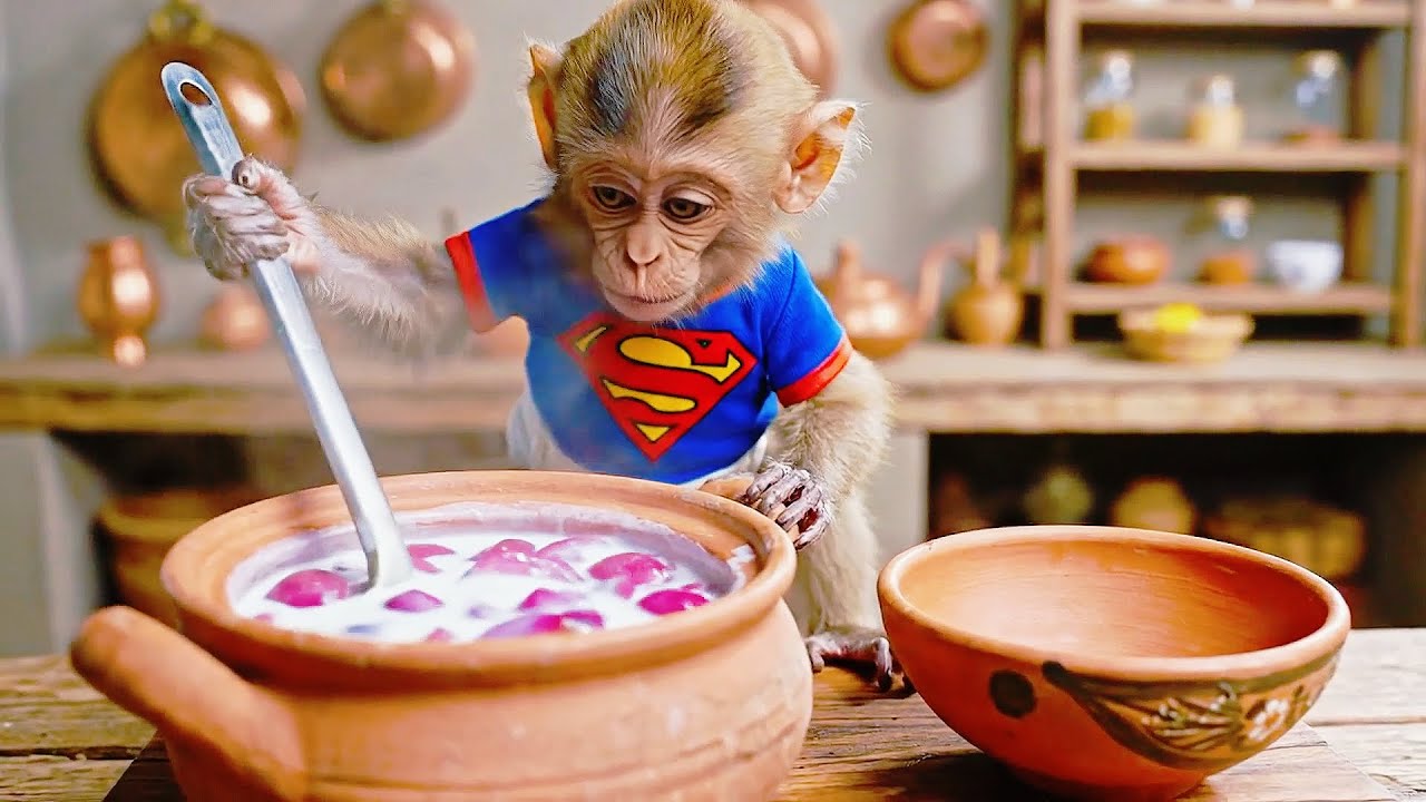 Harvesting Mangosteen and Making Warm Dessert – Lindo’s Happy Day 🍈🐒🍵