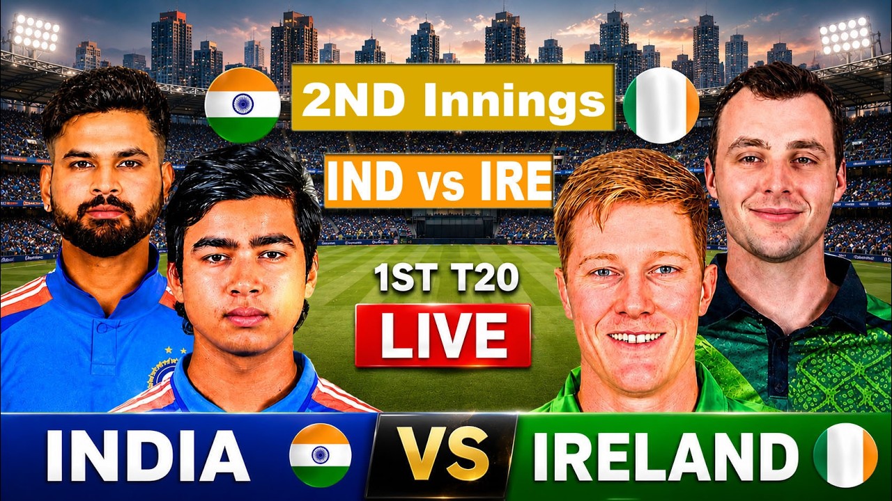 🔴 LIVE: India vs Ireland, 1st T20 | Live Cricket Match Today | Live Match Today Score Last 4 Overs