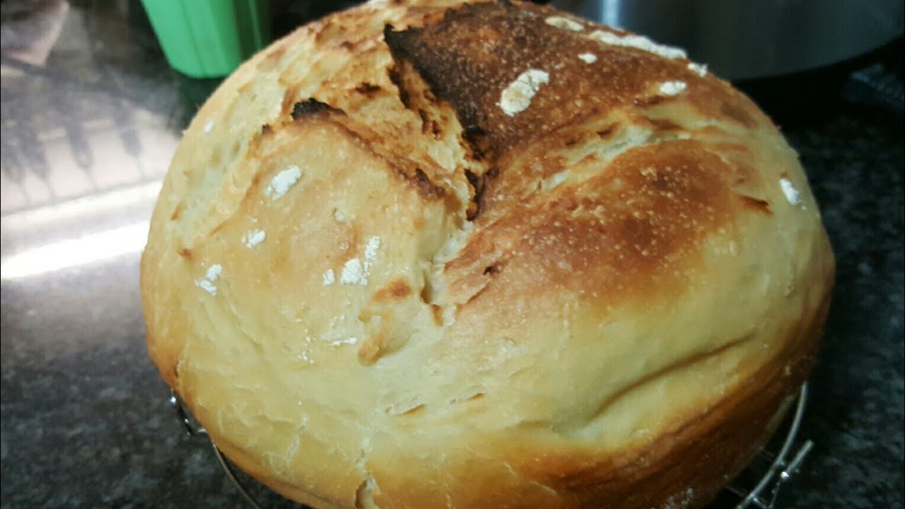 Pan de pueblo en panificadora y olla G MG