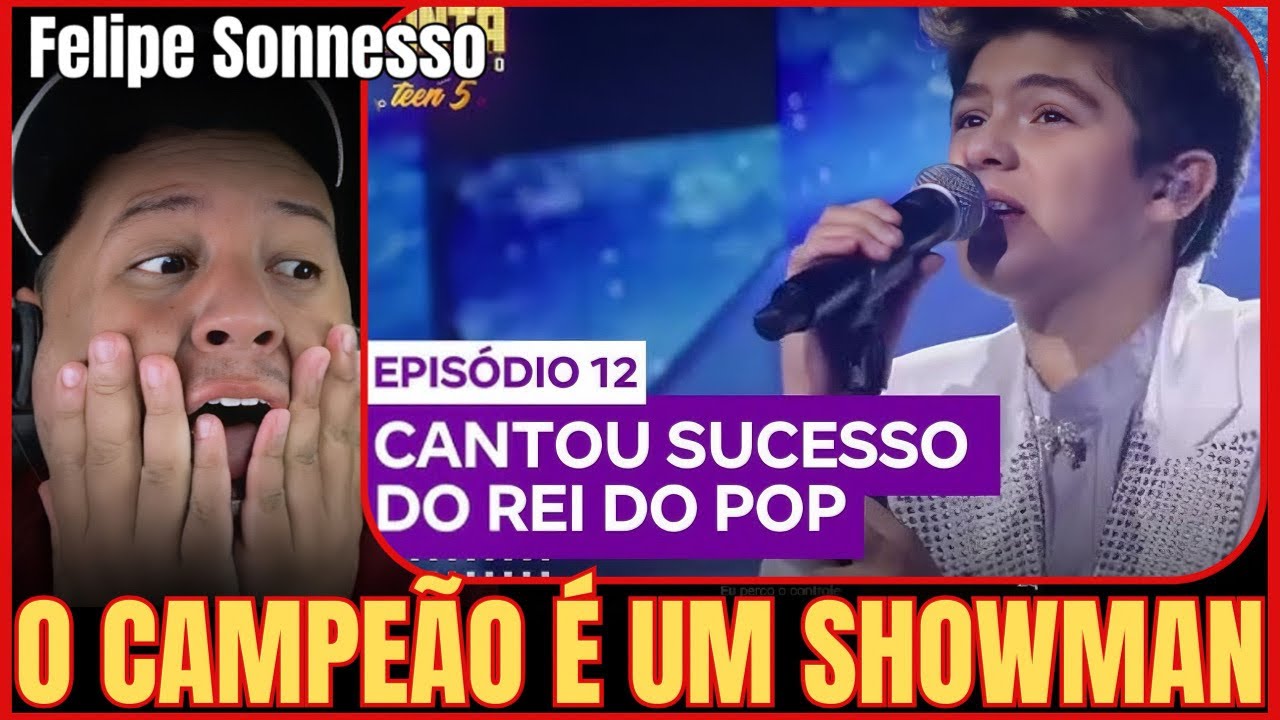 Felipe Sonnesso conquista 42,77% dos votos do público e vence o Canta Comigo Teen 5 - REACT