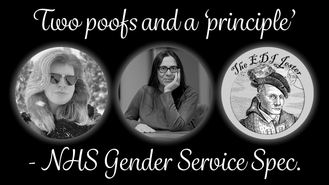Two Poofs and a Principle: NHS Gender Identity Service Specification for children and young people.