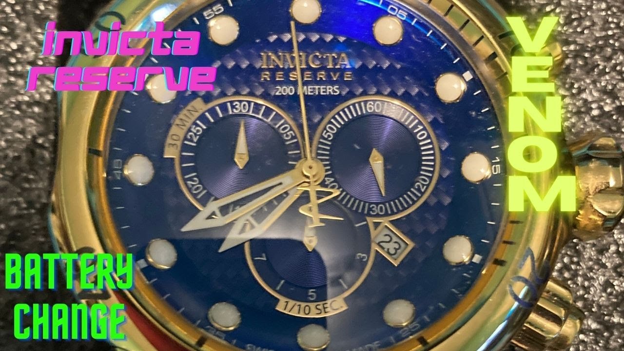 Invicta Reserve Venom 395 battery change