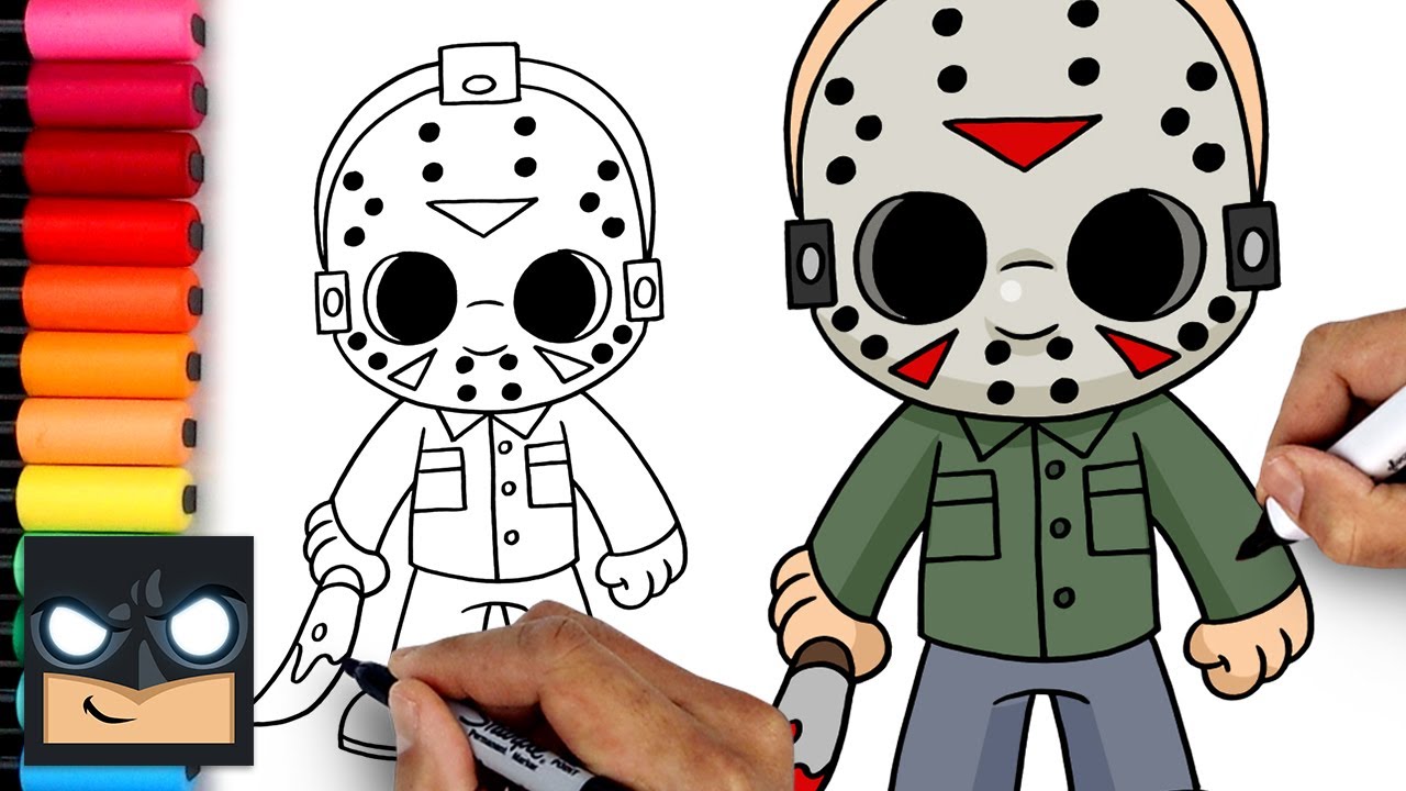 How To Draw Jason Voorhees | Friday the 13th