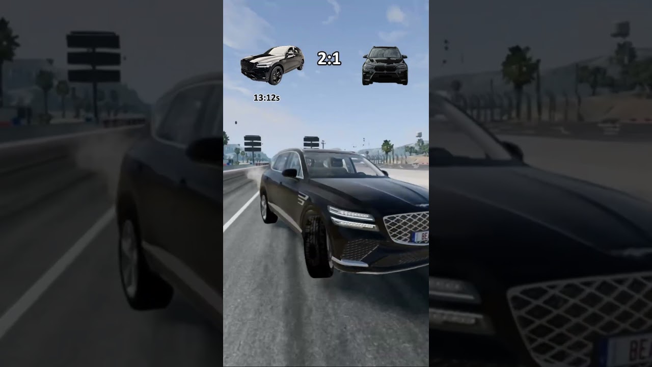 Genesis GV80 vs BMW X5 &ndash; Who Wins? | BeamNG.drive Race 💨