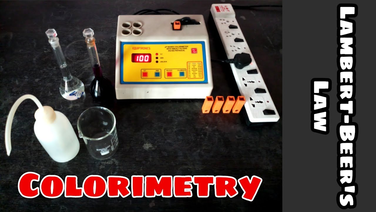 Colorimetry - Verify Lambert-Beer's Law & To find Concentration of unknown solution By DDD🕶G.S.C.B.