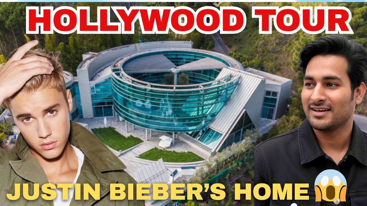 OMG &ldquo;I Found Justin Bieber&rsquo;s Real Home 😳 | Hollywood Celebrity Tour! Beverly Hills ! USA EP22 ￼