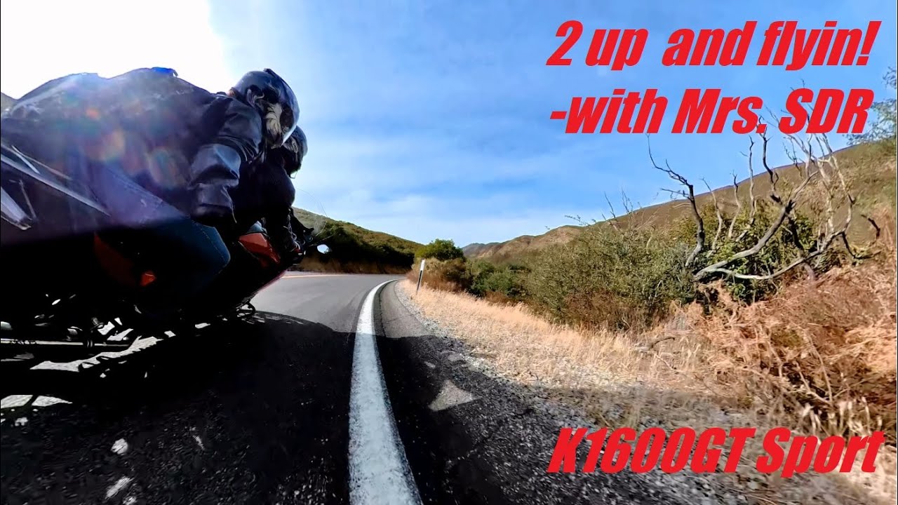 Quick 2-up ride on a BMW K1600GT - introducing the wife to Banner Grade
