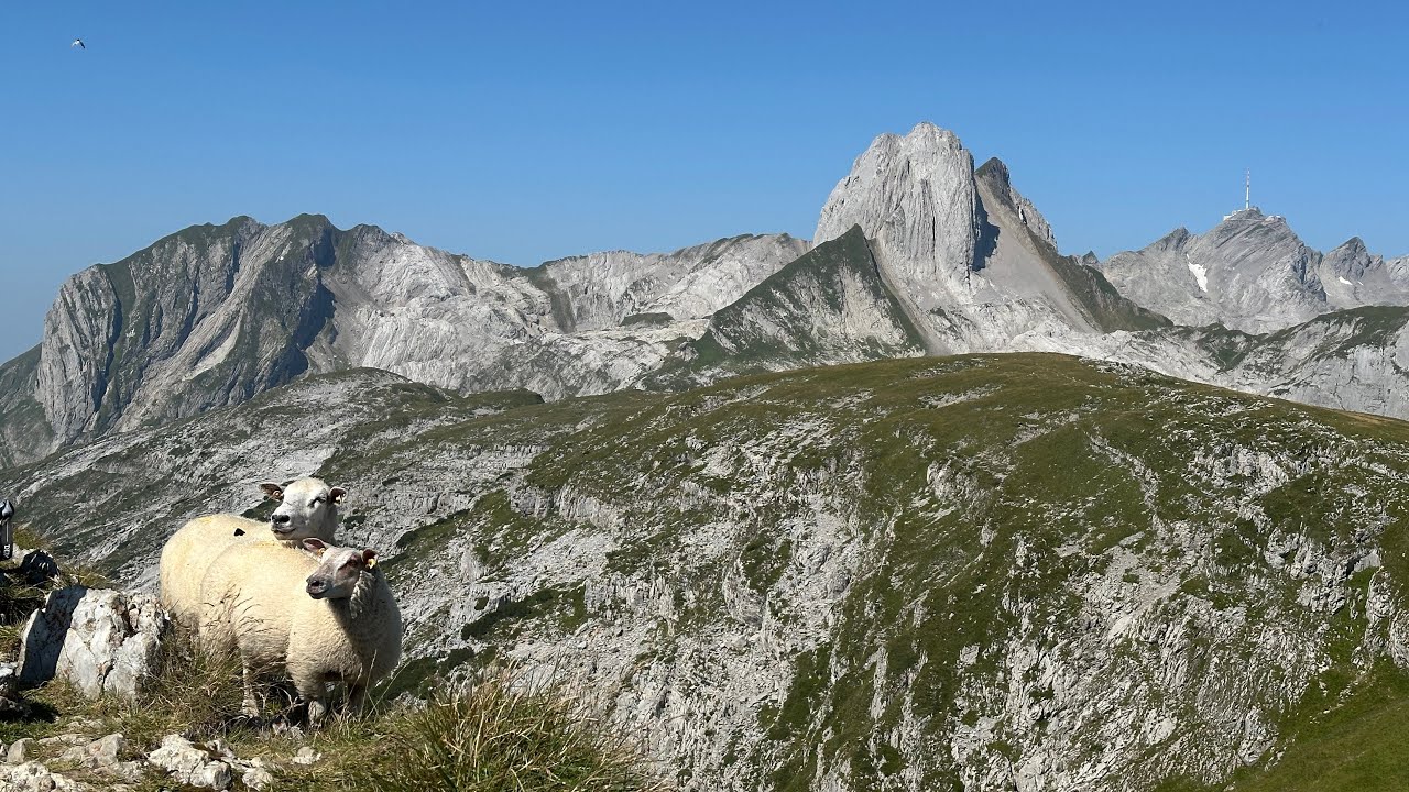 Alpstein Panorama, Mutschen Zwinglipass ab Wildhaus Toggenburg 