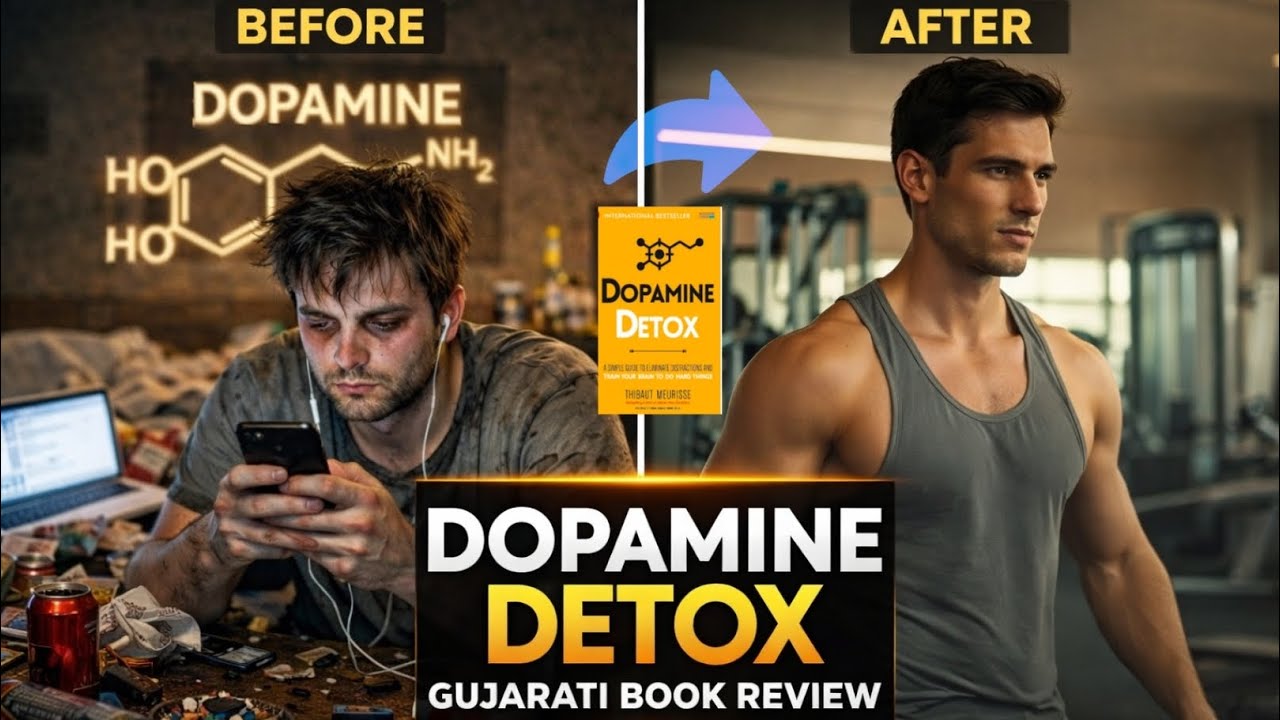 👉 ફોન અને રીલ્સ કેમ તમને કંટ્રોલ કરે છે? | Dopamine Detox Book Review Gujarati