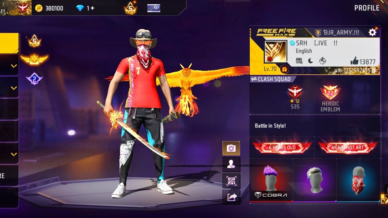 🔴 🔥 BJR SRH LIVE | FF Ranked Grind | Custom Room & Headshot King 👑