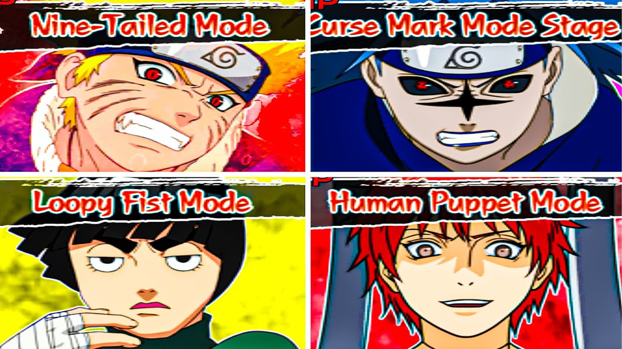 Naruto Ultimate Ninja 5 - All Transformations | PS2