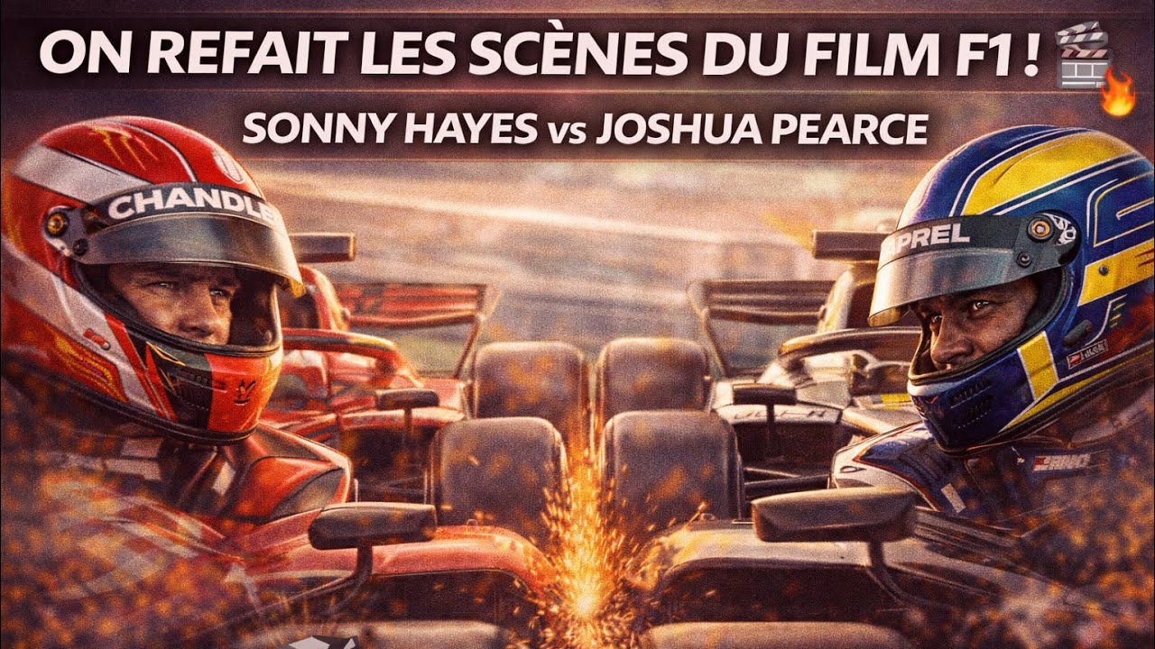On refait les scènes du film F1 avec Sonny Hayes et Joshua Pearce ! 🎬🔥 | F1 25