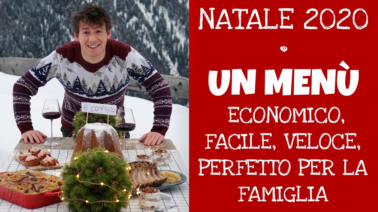 NATALE 2020: facciamo un MENÙ economico, facile, veloce e perfetto per la famiglia | Davide Zambelli