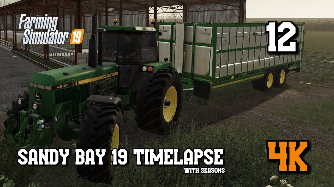Sandy Bay 19 with Seasons EP12 Selling cow's & buyiing Sheep. FS19 4K timelapse