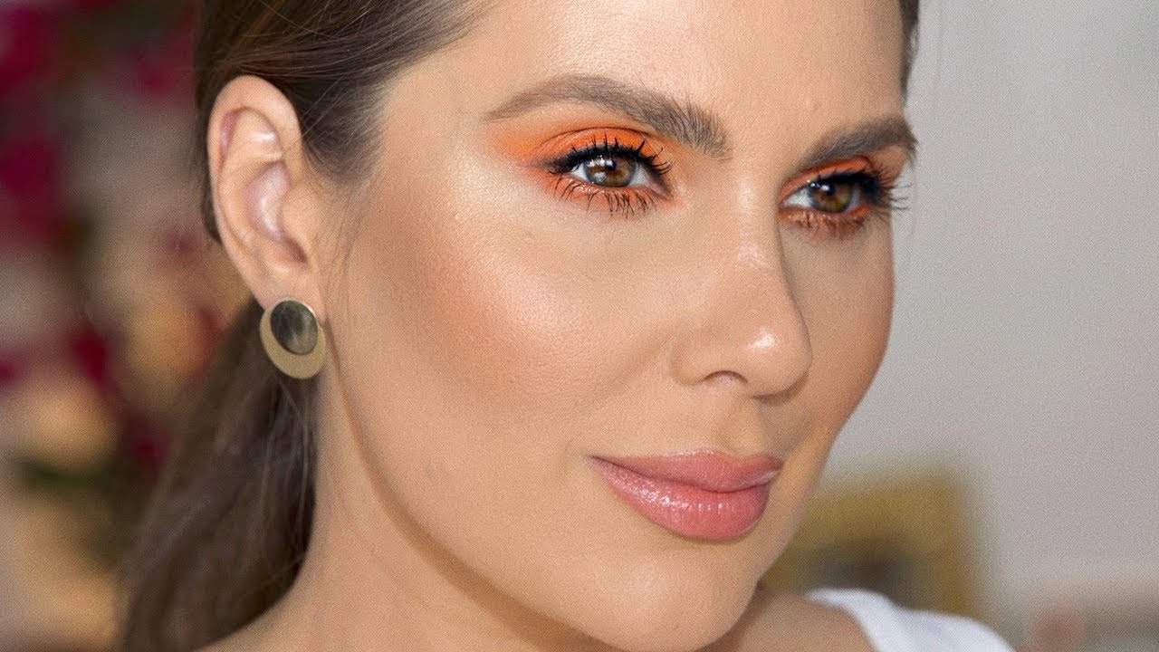 BRIGHT ORANGE MAKEUP LOOK | ALI ANDREEA