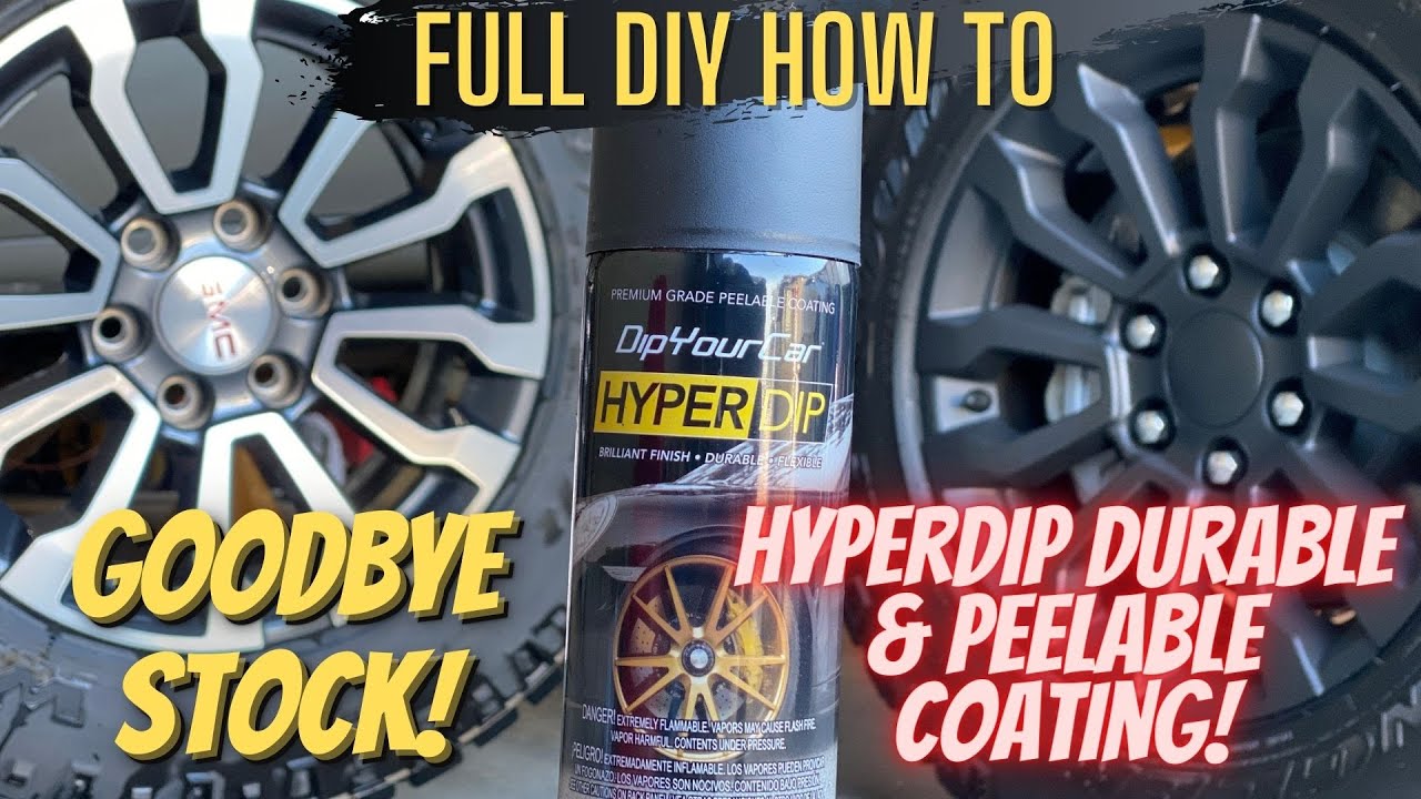 HYPERDIP Your Wheels for an Instant Makeover! Better than Plasti Dip?!