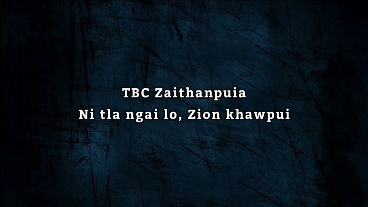 Ni tla ngai lo, Zion khawpui | Karaoke - Instrumental | Victor Records